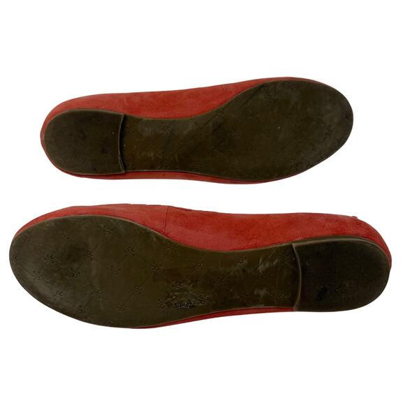 Jack Rogers Lucie Scalloped Ballet Flats Women’s 9 Dusty Rose Suede - Picture 7 of 9